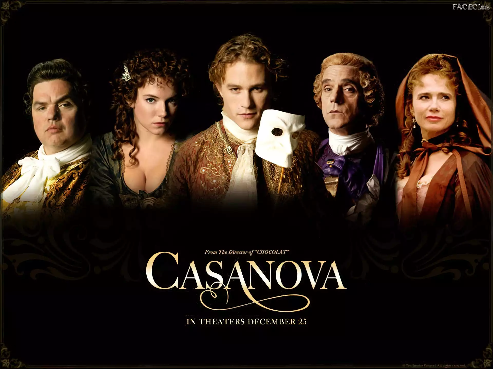 Sienna Miller, Lena Olin, Casanova, Heath Ledger, Jeremy Irons, Oliver Platt